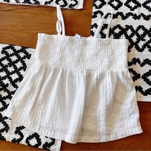 Old Navy Calla Lily Smocked Sleeveless Cami Top adjustable kids girls large L